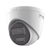 [Dual Light + ColorVu] Turret IP 2 Megapixel / Lente 2.8 mm / 30 mts IR + 30 mts Luz Blanca / Micrófono Integrado / ACUSENSE Lite / Exterior IP67 / WDR 120 dB / PoE / Micro SD / ONVIF