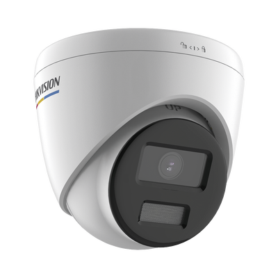 Turret IP 4 Megapixel / Imagen a Color 24/7 / PoE / Lente 2.8 mm / Luz Blanca 30 mts / Exterior IP67 / WDR 120 dB / H.265+ / ONVIF