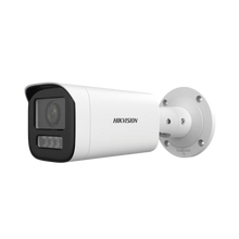 Bala IP 4 Megapíxel / Lente Motorizado 2.8 a 12 mm / Dual Light (50 mts IR + 50 mts Luz Blanca) / ACUSENSE Lite / Microfono Integrado / Exterior IP67 / WDR 120 dB / PoE / ONVIF / Micro SD