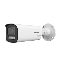 Bala IP 4 Megapíxel / Lente Mot. 2.8 a 12 mm / Dual Light (50 mts IR + 50 mts Luz Blanca) / ACUSENSE Lite / Audio de Dos Vías /  Luz Intermitente y Alerta de Audio / Exterior IP67 / WDR 120 dB / PoE / ONVIF / Micro SD