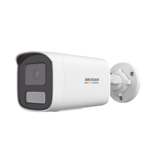 [Dual Light + ColorVu] Bala IP 2 Megapixel / Lente 2.8 mm / 50 mts IR + 50 mts Luz Blanca / Micrófono Integrado / ACUSENSE Lite / Exterior IP67 / WDR 120 dB / PoE / Micro SD / ONVIF