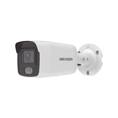 Bullet IP 4 Megapixel / Imagen a Color 24/7 / Lente 2.8 mm / Luz Blanca 40 mts / Micrófono Integrado / WDR 130 dB / Exterior IP67 / Captura Facial / Videoanaliticos (Filtro de Falsas Alarmas) / Metal  / MicroSD