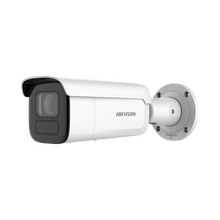 Bala IP 4 Megapixel / Lente Mot. 2.8 a 12 mm / 60 mts IR EXIR / Anticorroción / IP67 / IK10 / DARKFIGHTER / WDR 120 dB / PoE / ACUSENSE (Filtro de Falsas Alarmas) / Entrada y Salida de Audio y Alarmas / Micro SD / ACUSEARCH