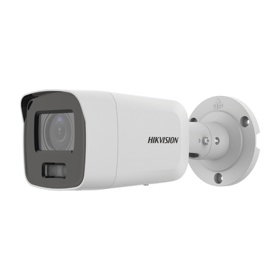 Bala IP 8 Megapixel (4K) / Imagen a Color 24/7 / Lente 2.8 mm / Luz Blanca 40 mts / Exterior IP67 / WDR 130 dB / Entrada y Salida de Audio y Alarma / Captura Facial / ONVIF / Micro SD / Micrófono Integrado