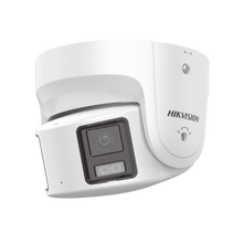 [ PROTECCIÓN ACTIVA ] Turret IP Panorámica 8 Megapixel / 180° / Imagen a Color 24/7 / PoE / WDR 130° / IP67 / ACUSENSE / Protección Activa (Luz Estroboscópica y Alarma Audible) / MicroSD