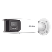 [ PROTECCIÓN ACTIVA ] Bala IP Panorámica 8 Megapixel / 180° / Lente 4 mm / Imagen a Color 24/7 / PoE / WDR 130° / IP67 / ACUSENSE / Protección Activa (Luz Estroboscópica y Alarma Audible) / 40 mts Luz Blanca / MicroSD