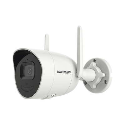 Bala IP 4 Megapixel / Lente 2.8 mm / 30 mts IR / Exterior IP66 / Wi-Fi / WDR 120 dB / H.265 / Micrófono y Bocina Interconstruido / MicroSD