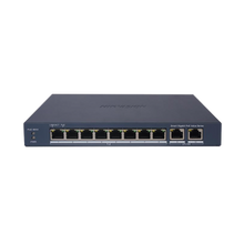 Switch Gigabit PoE+ / Administrable / 8 Puertos 1000 Mbps PoE+ / 2 Puertos 1000 Mbps de Uplink / Configuración Remota desde Hik-PartnerPro / Modo Extendido hasta 300 Metros / 60 W