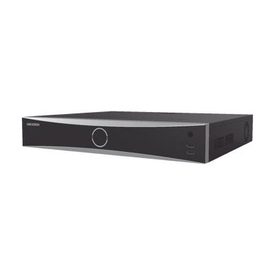 NVR 12 Megapixel (4K) / 16 canales IP / AcuSense (Evita Falsas Alarmas) / Reconocimiento Facial /  4 Bahías de Disco Duro /  HDMI en 4K / Alarmas I/O