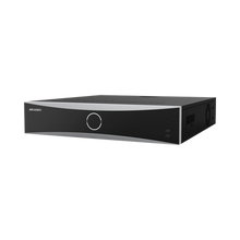 NVR 12 Megapixel (4K) / 32 Canales IP / Reconocimiento Facial / AcuSense (Evita Falsas Alarmas) / 8 Bahías de Disco Duro /  2 HDMI en 4K / Alarmas I/O