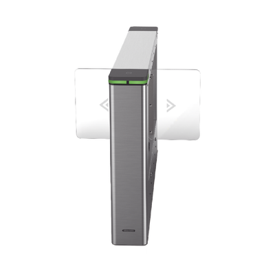 Torniquete Swing CENTRAL para Ampliar Numero de Carriles / Incluye Panel y Lectores de Tarjeta / TCP/IP Administrable por iVMS-4200 (Requiere Torniquete Izquierdo) / Carril de 90 cms / 6,000,000 MCBF / 12 Pares de IR