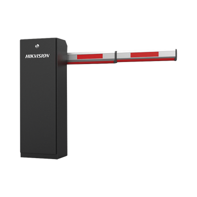 Barrera Vehicular DERECHA / Brazo Incluido 3 mts / Apertura en 3 Segundos / Incluye Banda Protectora Antigolpe de Vehiculos / Compatible con Cualquier Control de Acceso