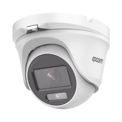 [ColorVu] Eyeball TURBOHD 2 Megapíxel (1080p) / Lente 2.8 mm / Microfono Integrado / Imagen a Color 24/7 / METAL / Luz Blanca 20 mts / Exterior IP66 / TVI-AHD-CVI-CVBS / dWDR