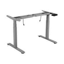 Base de Escritorio Motorizado Profesional / Altura Ajustable 60-125cm / Estructura Estable / Funcionamiento Suave / 3 Preset de Posiciones / Color Gris / Soporta hasta 100Kg de carga