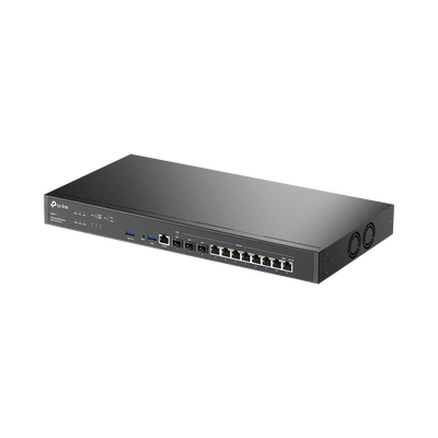 Router Omada VPN /  SDN Multi-WAN 10G / 1 Puerto WAN SFP+ 10G / 1 Puerto WAN/LAN SFP+ 10G / 1 Puerto WAN/LAN SFP 1G / 8 puertos LAN/WAN 1G / 2 Puertos USB / 2.3 Millones Sesiones Concurrentes / Administración Centralizada OMADA SDN.