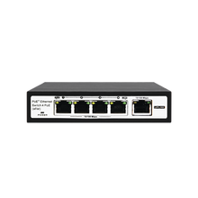 Switch PoE / 100 Metros PoE / 4 puertos 802.3af /at ( 60 W ) 10/100 Mbps + 1 puerto uplink