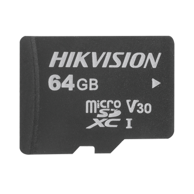 Memoria microSD / Clase 10 de 64 GB / Especializada Para Videovigilancia (Uso 24/7) / Compatibles con cámaras HIKVISION y Otras Marcas