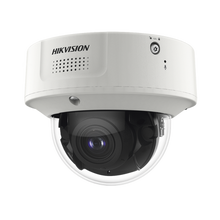 Domo IP 4 Megapixel / Lente Mot. 2.8 - 12 mm / 40 mts IR EXIR / IP67 / IK10 / H.265+ / Conteo de Personas por Detección de Rostro (Base de Datos) / WDR 140 dB / DeepinView / 2 Micrófonos Integrados