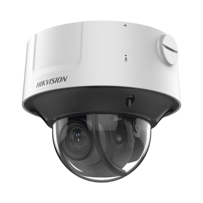 Domo IP 4 Megapixel / Lente Mot. 2.8 a 12 mm / Conteo de Personas / WDR 140 dB / 30 mts IR EXIR / DARKFIGHTER / Exterior IP67 / IK10 / Detección Facial / Búsqueda por Atributos / microSD