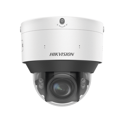 Domo IP 4 Megapixel / Lente Mot. 2.8 - 12 mm / Dual Light (30 mts IR + 30 mts Luz Blanca) / IK10 / IP67 / Reconocimiento Facial / WDR 140 dB / DeepinView / Búsqueda por Atributos / Heat Map / ACUSENSE / DARKFIGHTER S / Audio de Dos Vías