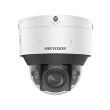 Domo IP 4 Megapixel / Lente Mot. 2.8 - 12 mm / Dual Light (30 mts IR + 30 mts Luz Blanca) / IK10 / IP67 / Reconocimiento Facial / WDR 140 dB / DeepinView / Búsqueda por Atributos / Heat Map / ACUSENSE / DARKFIGHTER S / Audio de Dos Vías