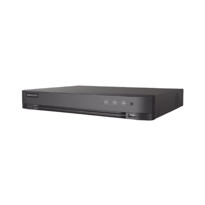 DVR 4 Canales TurboHD +  4 Canales IP / 8 Megapixel (4K) / Audio por Coaxitron / 1 Bahía de Disco Duro / Salida de Video en Full HD / H.265+