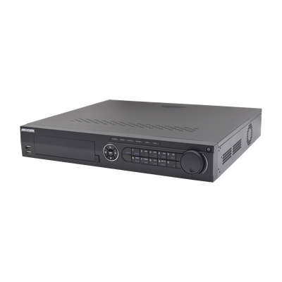 DVR 16 Canales TurboHD + 4 Canales IP / 4 Megapixel / 4 Bahías de Disco Duro / 4 Canales de Audio / Videoanalisis / 16 Entradas de Alarma