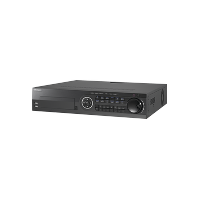 DVR 16 Canales TurboHD + 8 Canales IP / 3K / 5 Megapixel /  8 Bahías de Disco Duro / 16 Entradas de Audio Fisicas (Microfono por Separado) / Audio por coaxitron / Acusense / 16 Entradas de Alarma / POS / H.265+