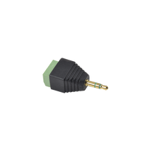 Adaptador para audio y video de 3.5 mm con terminal atornillable