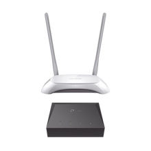 Kit de ONU Gigabit XZ000G3 con Router Inalámbrico WISP con Configuración de fábrica personalizable, 2.4 GHz, 300 Mbps, 4 Puertos LAN 10/100 Mbps, 1 Puerto WAN 10/100 Mbps, control de ancho de banda