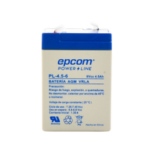 Batería 6 Vcc / 4.5 Ah / UL / Tecnología AGM-VRLA / Para uso en equipo electrónico Alarmas de intrusión / Incendio/ Control de acceso / Video Vigilancia / Terminales F1.