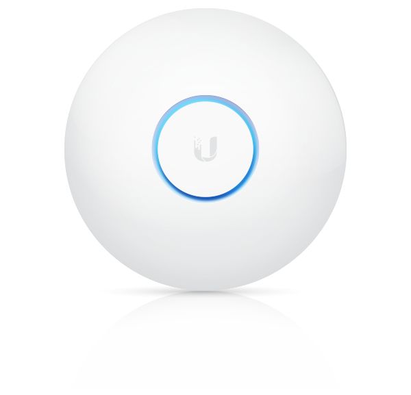 Access Point para interior Ubiquiti UAP-AC-LR UniFi Wi-Fi AC1300 1 puerto RJ45 gigabit 802.3af/A PoE pasivo MIMO 2x2 TX power 22 dBm