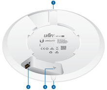 Access Point para interior Ubiquiti UAP-AC-LR UniFi Wi-Fi AC1300 1 puerto RJ45 gigabit 802.3af/A PoE pasivo MIMO 2x2 TX power 22 dBm