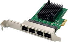 Adaptador PCI Express X-Media XM-NA3840 4 puertos RJ45 gigabit 10/100/1000M chipset RTL8111F+ASM1184e placa estandar y low-profile