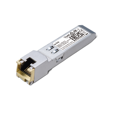 Transceptor mini-GBIC SFP+ RJ45 / Admite 10GBASE-T, 5GBASE-T, 2.5GBASE-T, 1000BASE-T y 100BASE-TX /  Distancia Hasta 30 metros / Conector RJ45 (10G)