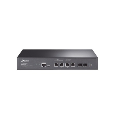 Switch L2+ PoE++ Omada 6 Puertos 10G / 4 Puertos 802.3 af/at/bt  Multi-Gigabit  1G, 2.5G, 5G, 10G / 2 Puertos SFP+ 10G / Multicast IGMP / Adminstración Centralizada Omada o Stand-Alone / Presupuesto PoE 200W / Montaje Rack-Escritorio