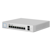 Switch UniFi Administrable de 8 Puertos Gigabit PoE+ 802.3at/af y PoE Pasivo 24V.