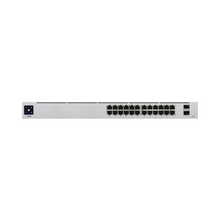 UniFi Switch USW-24-POE Gen2, Capa 2 de 24 puertos (16 puertos PoE 802.3af/at + 8 puertos Gigabit) + 2 puertos 1G SFP, 95W, pantalla informativa