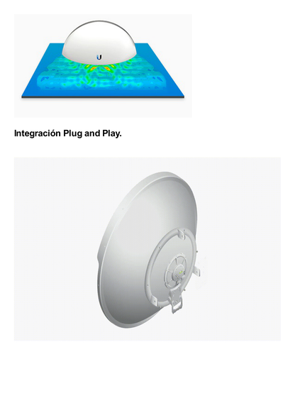 Antena Direccional RocketDish airMAX AC, ideal para enlaces Punto a Punto (PtP), frecuencia 5 GHz (5.1 - 5.8 GHz) de 31 dBi