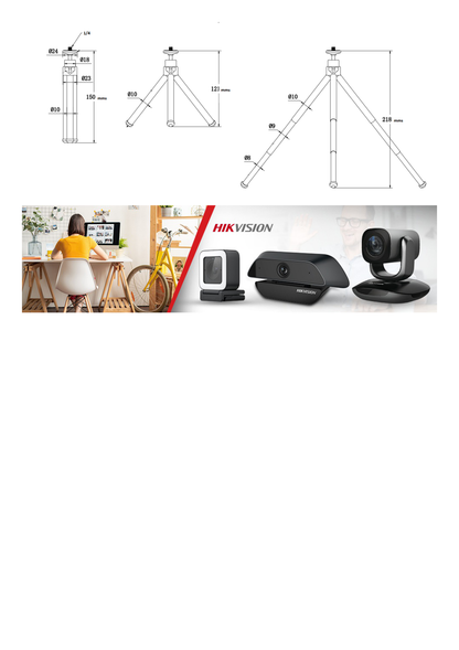 Tripie Para Cámaras Web / 15 a 30 cms / Tornillo 1/4 / Montaje Universal / Multiples Usos / Compatible con Multiples Marcas