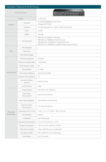 Switch TP-Link JetStream TL-SG3428 administrable L2+ 24 puertos RJ45 y 4 puertos SFP gigabit 1 x MicroUSB y 1 x RJ45 consola