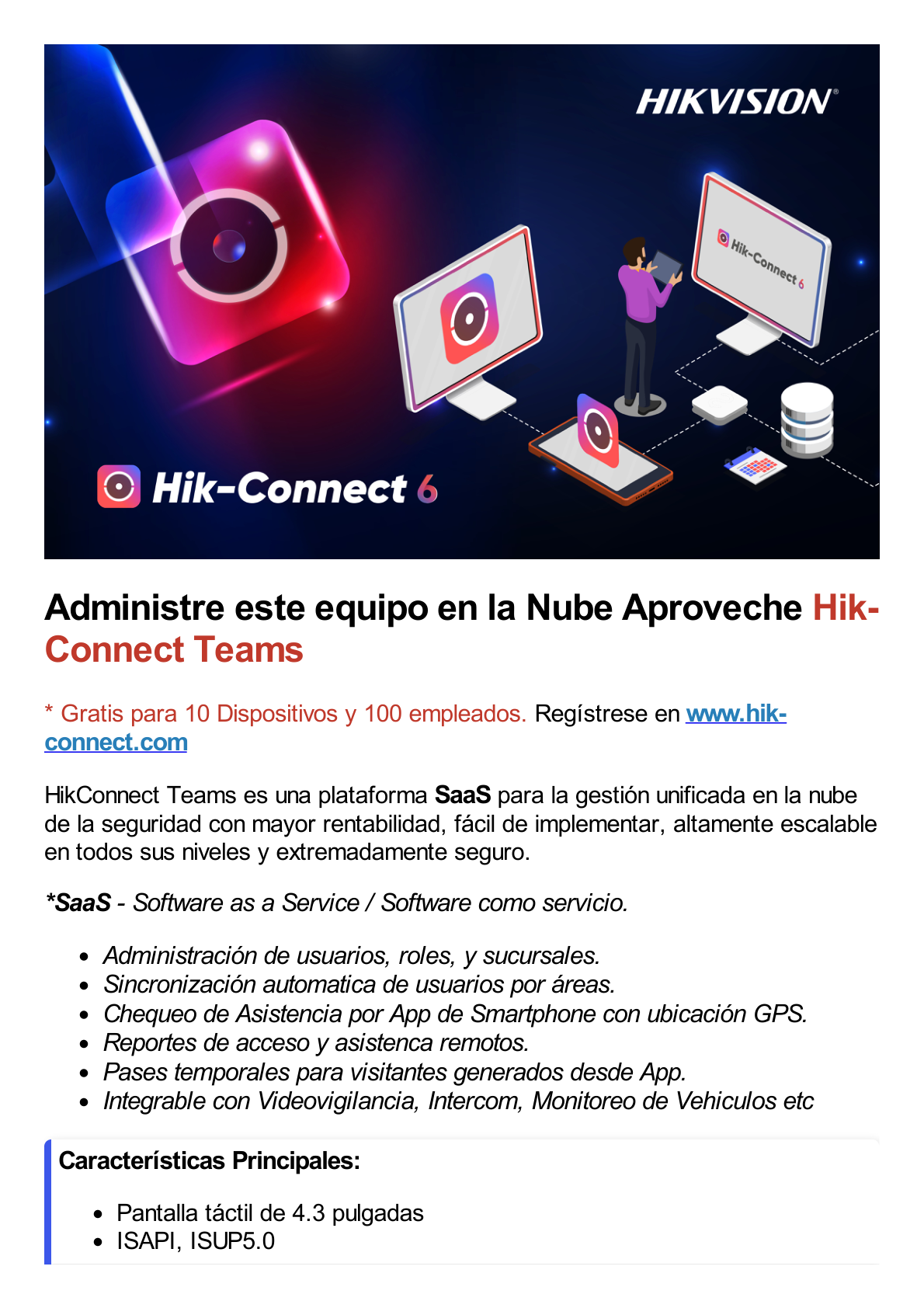 Terminal Min Moe WiFi de Reconocimiento Facial y Huella con lector PROX EM / Exterior IP65  / Hasta 1.5 mts en lectura de rostro / Soporta P2P Hik-Connect / 1,500 Rostros / 3,000 Huellas / Videoportero.