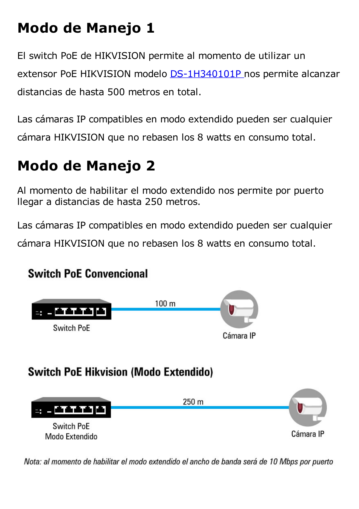 Switch PoE+ / No Administrable / 24 Puertos 10/100 Mbps PoE+ / 1 Puerto 10/100/1000 Mbps + 1 Puerto SFP Uplink / PoE hasta 250 metros / 230 W