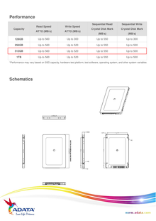 SDD 2.5 512GB ADATA SU800 SATAIII 6GB/S ASU800SS-512GT-C