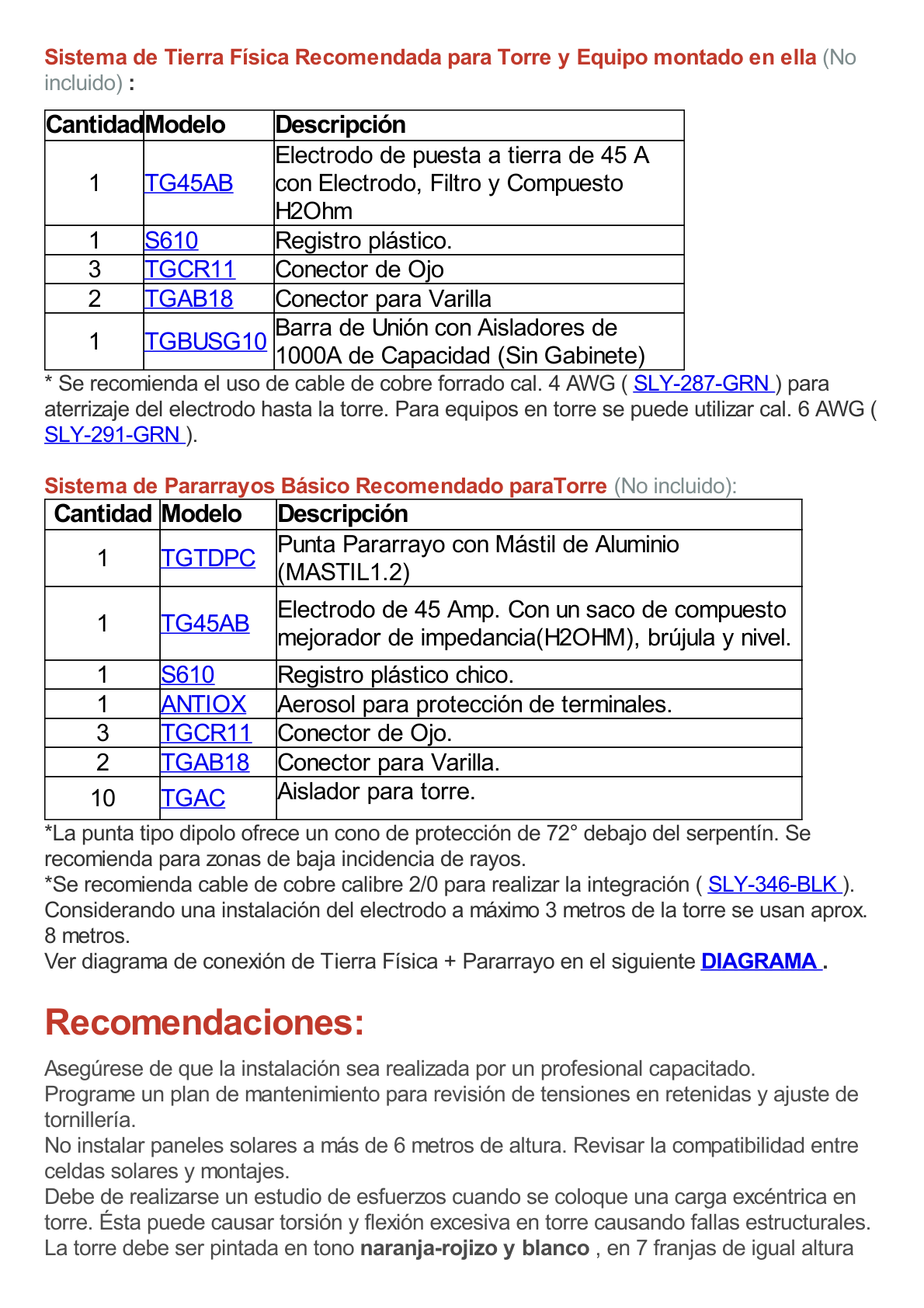 Kit de Torre Arriostrada de Piso de 15 metros con Tramo STZ30G Galvanizada en Caliente. (No incluye retenida).