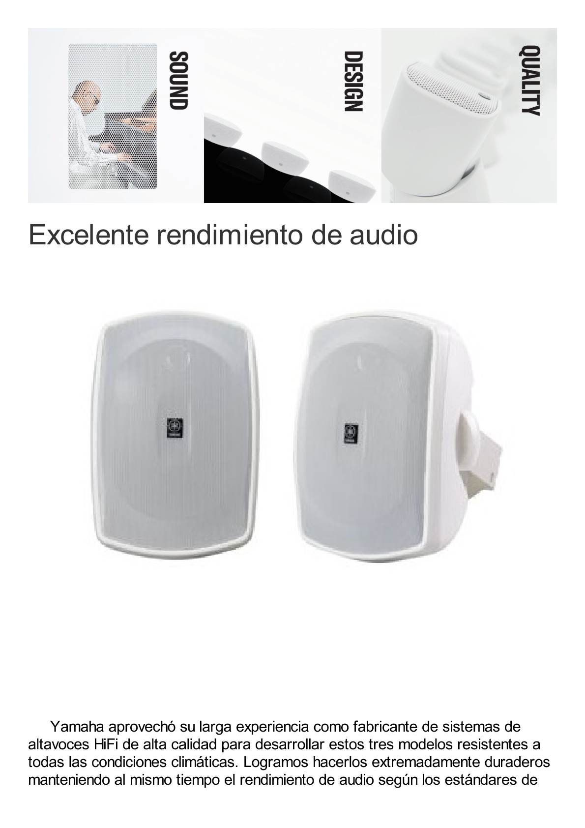 Altavoces de Montaje en Superficie de 2 vias | Woofer 5 in, Tweeter 0.5 in | Semi-Exterior, 6 ohms | Par Color Blanco