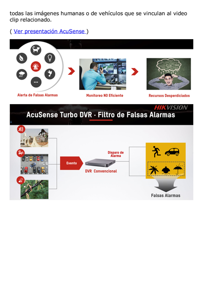 DVR 16 Canales TurboHD + 8 Canales IP / 5 Megapixel Lite - 3K Lite / Acusense (Evita Falsas Alarmas) / Audio por Coaxitron / 1 Bahía de Disco Duro / H.265+ / Salida de Video en Full HD