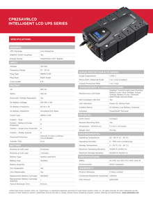 UPS CyberPower Intelligent LCD CP825AVRLCD 825VA/450W 8 NEMA 5-15R (4 c/protección batería) 120V Energy Star