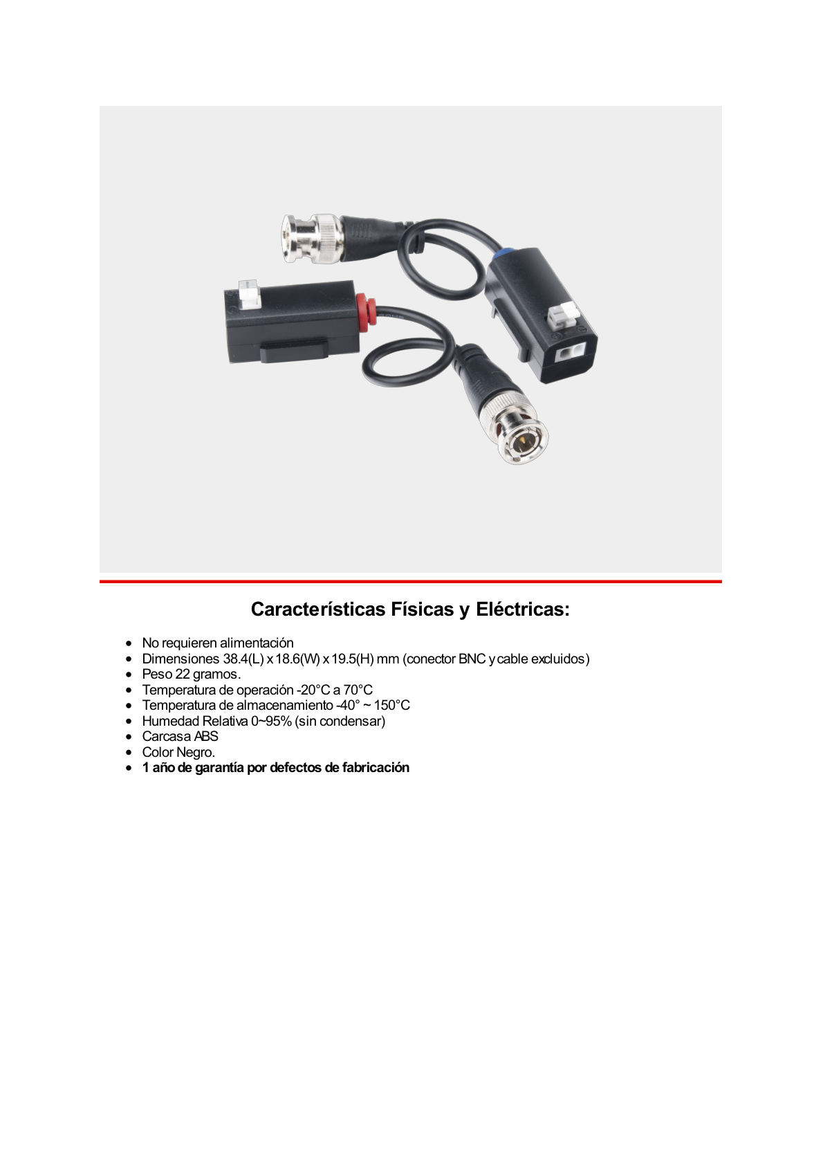 Kit de Transceptores (Baluns) con Terminal PUSH SUPERIOR PIG TAIL en ambos conectores, Resolución 4K , Cable flexible COAXIAL Blindado / COAXITRON / AUDIO POR COAXITRON /Conector 100% COBRE / Calidad PREMIUM