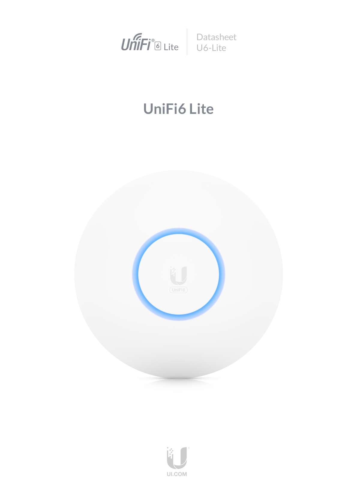 UBIQUITI U6-LITE PUNTO DE ACCESO 2X2 WI-Fi 6 1.5 GBPS CON RADIO DE 5 GHZ (MU-MIMO y OFDMA) y 2.4 GHz (MIMO)